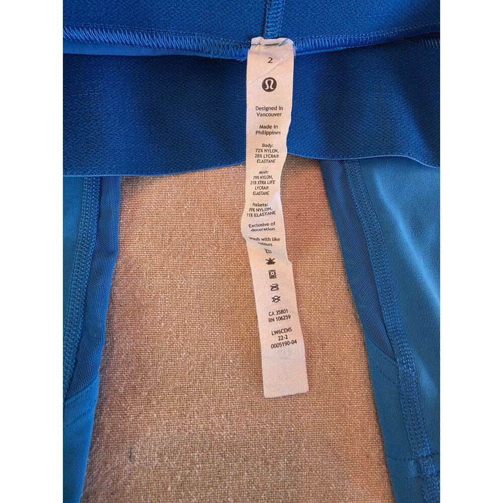 Lululemon InStill High-Rise Leggings Poolside Blue Sz 2 - Picture 2 of 5